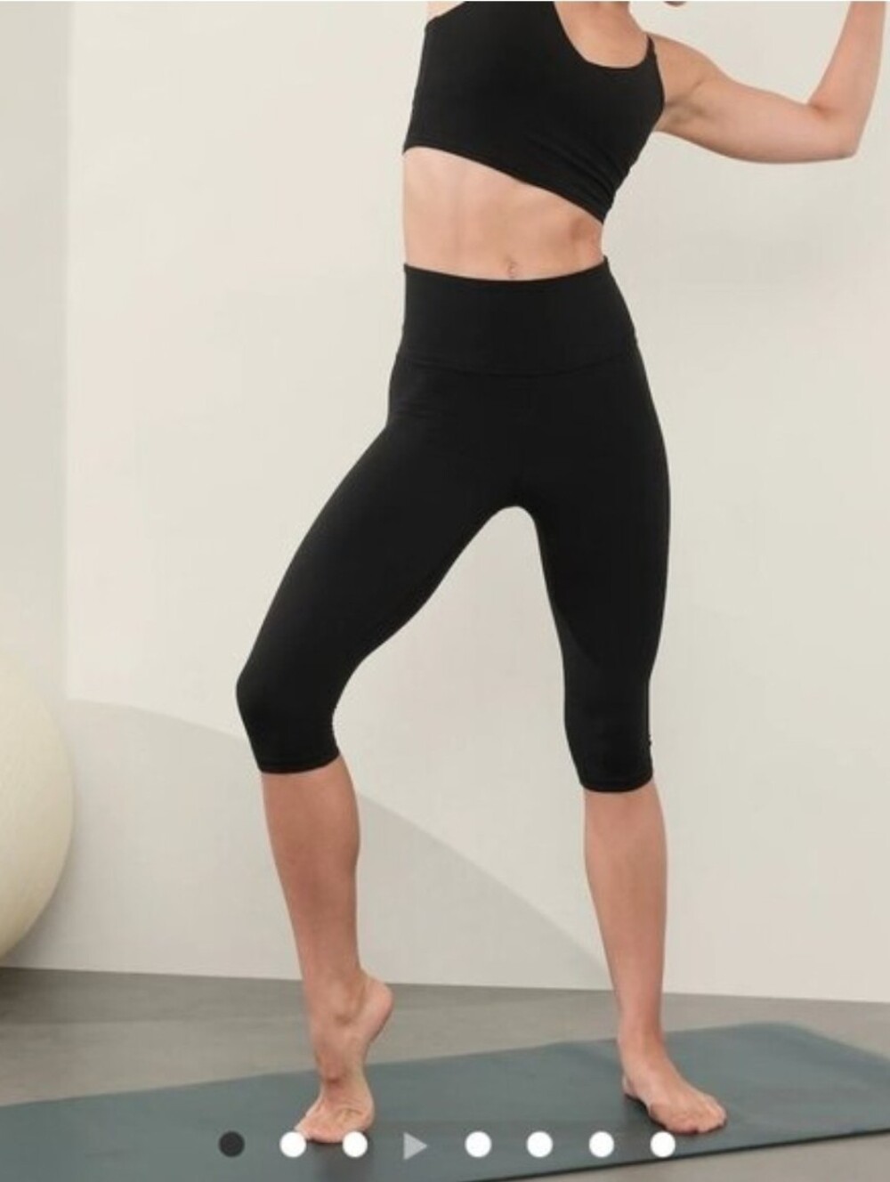 Athleta Elation Ultra High Rise Crop Pants Black 2X